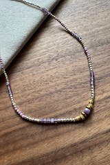 Dicky Necklace Silver/Purple