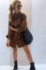 Domitille 1FWCHC24052 Dress Camel