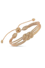 Double knot 141 Bracelet Gold