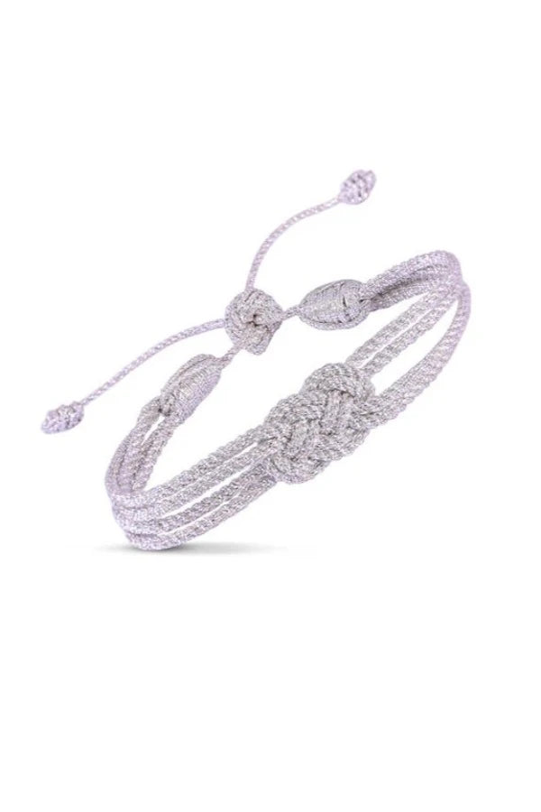 Double knot 142 Bracelet Silver