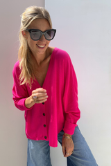 Emilien SWT1553 Cardigan Rose