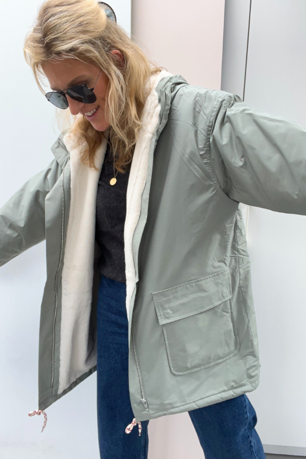 Gaby 23AH097 Coat Lichen