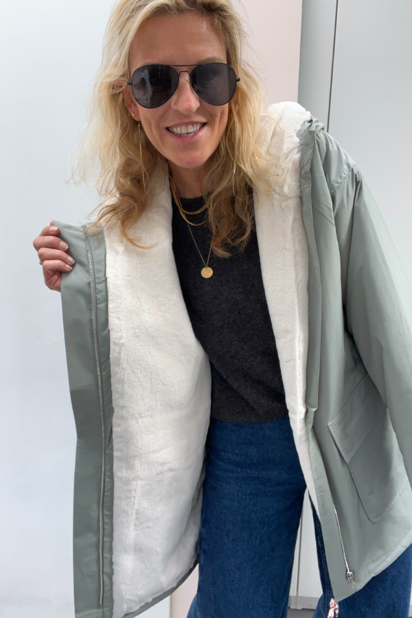 Gaby 23AH097 Coat Lichen