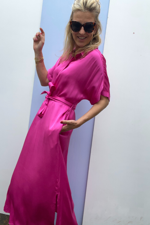 Genie 1F12569 Dress Fuchsia