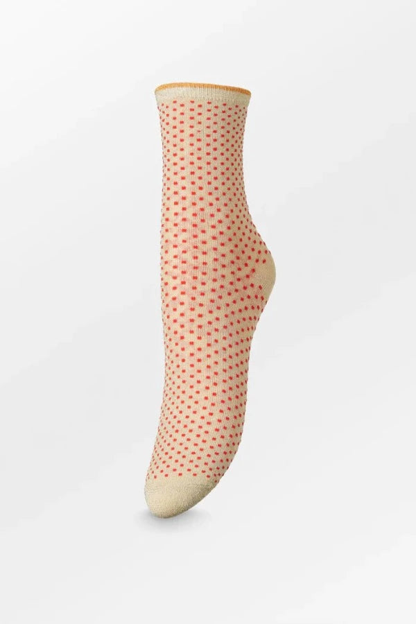 Dina Small Dots 0000848012 Socks Red Love