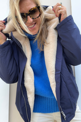 Guzmania 23AH096 Coat Bleu Nuit