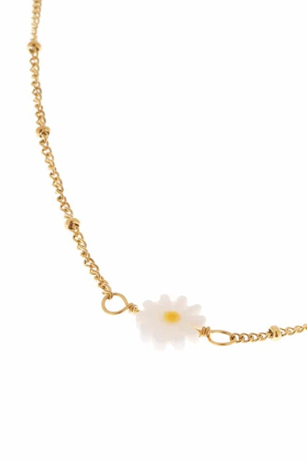 Daisy Necklace Gold