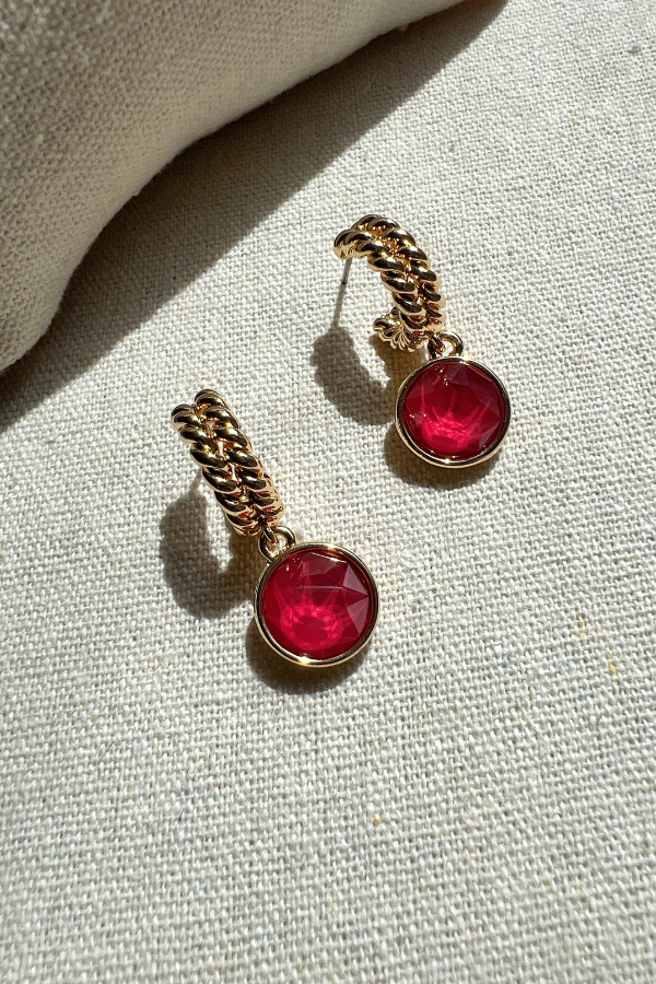 Lamo Earrings Red