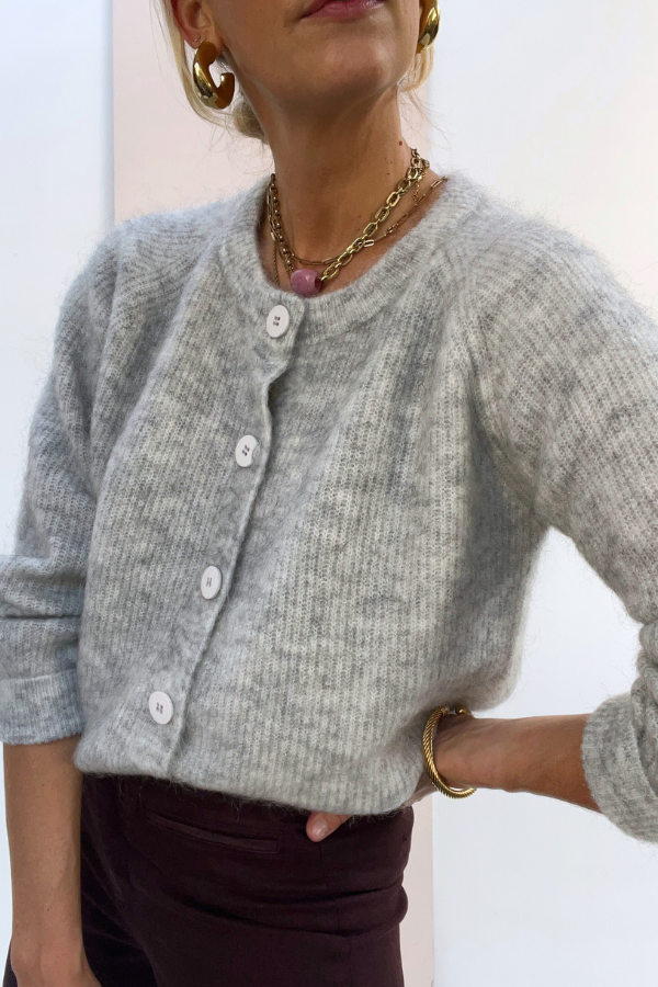 Lipa 24AH094 Cardigan Grey