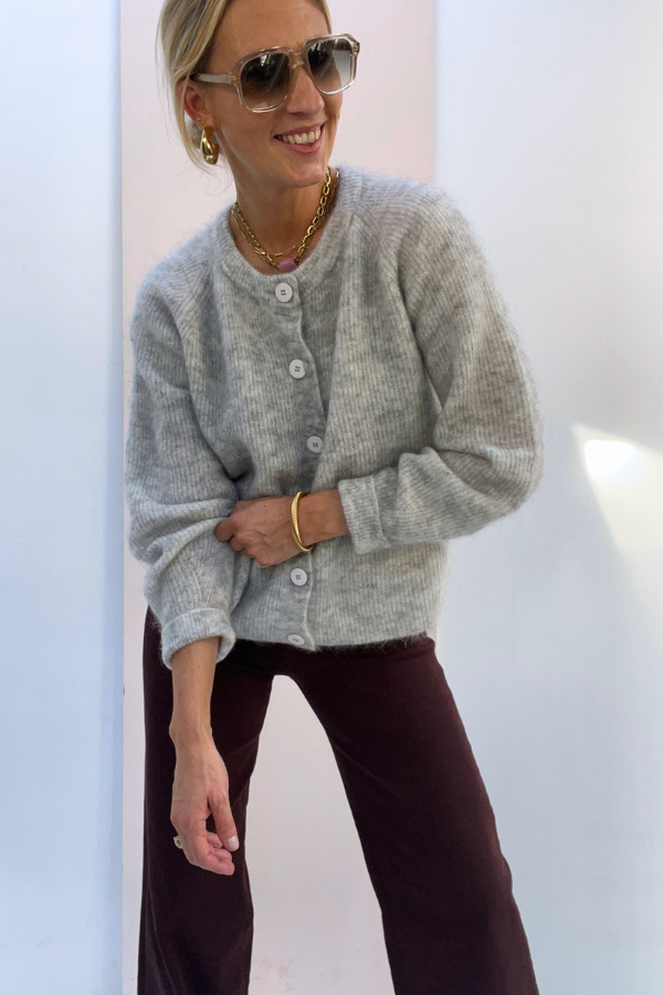 Lipa 24AH094 Cardigan Grey