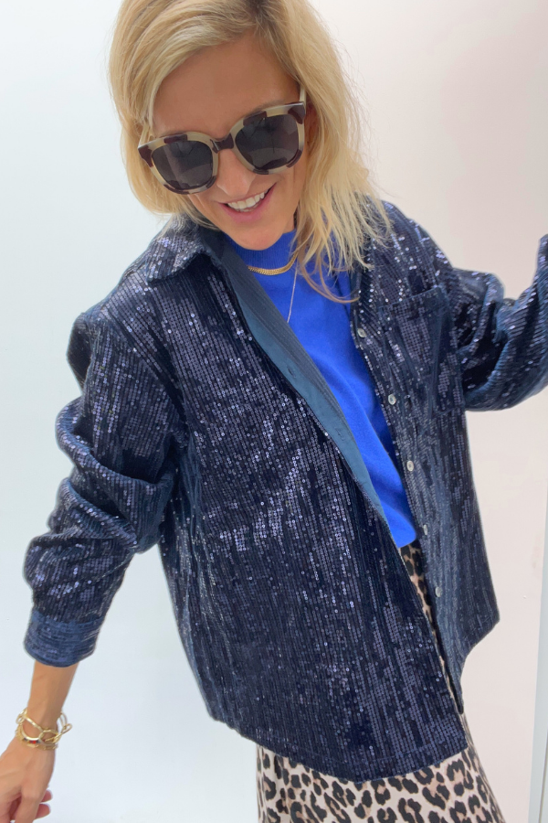 Maelle 1F12507 Blouse Bleu Marine
