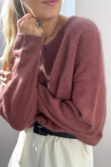 Maili SWT1573 Cardigan Chocolat