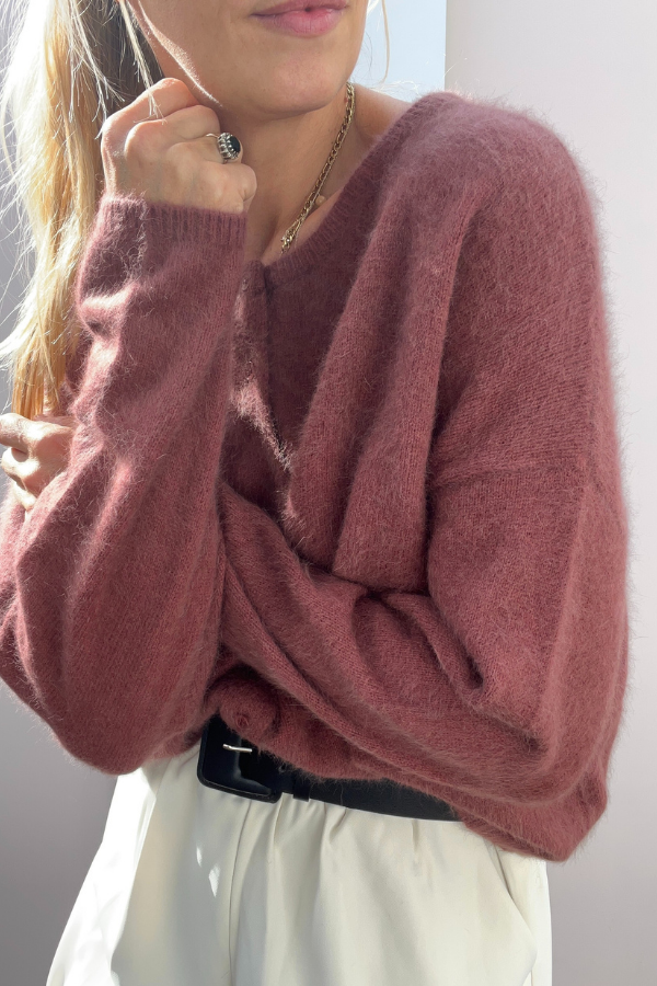 Maili SWT1573 Cardigan Chocolat