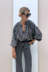 Miya TW1663 Blouse Gris