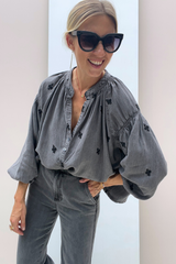 Miya TW1663 Blouse Gris