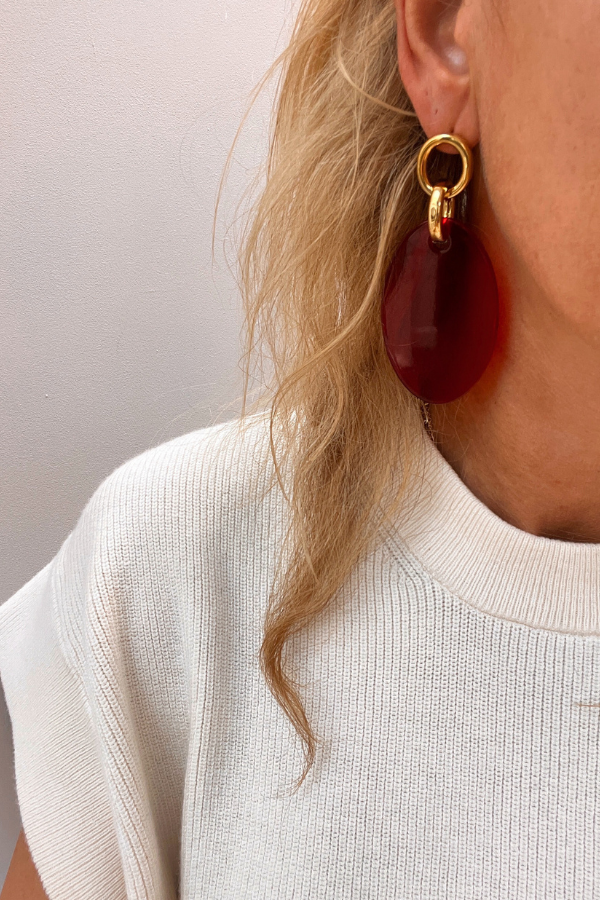 Nada Earrings Red