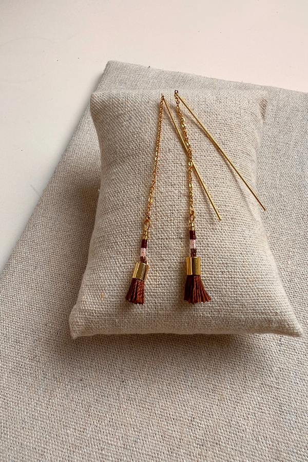 Nomad Earrings Brown