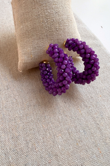 Nona Earrings Purple