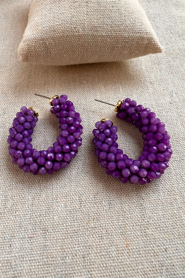 Nona Earrings Purple