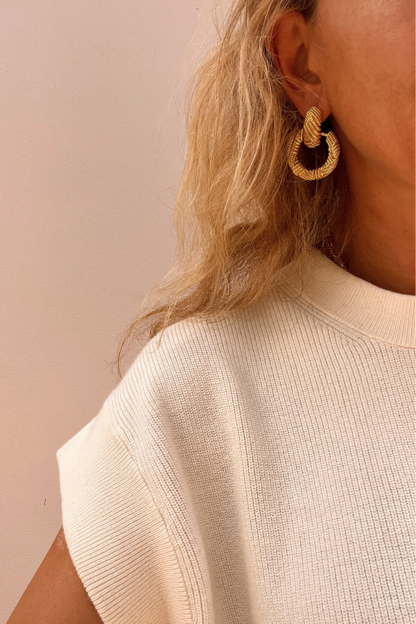 Notan Earrings Gold