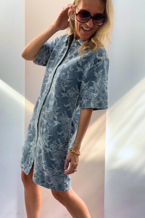 Yasflamera 26038192 Dress Denim Blue