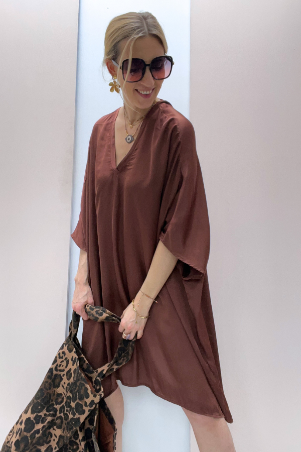 Poppy 1FI2429 Dress Chocolat