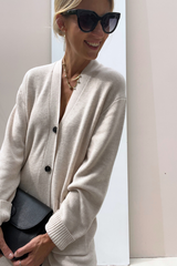 Rafee 30108621 Long Cardigan French Oak