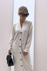 Rafee 30108621 Long Cardigan French Oak