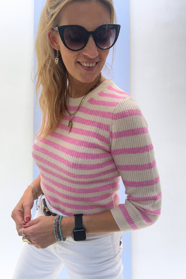 Raxow RAX18D Pull Naturel Rayé