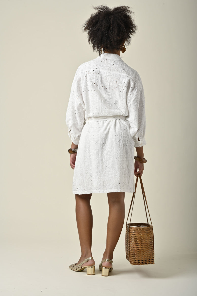 Gab DS1813 Dress Ecru