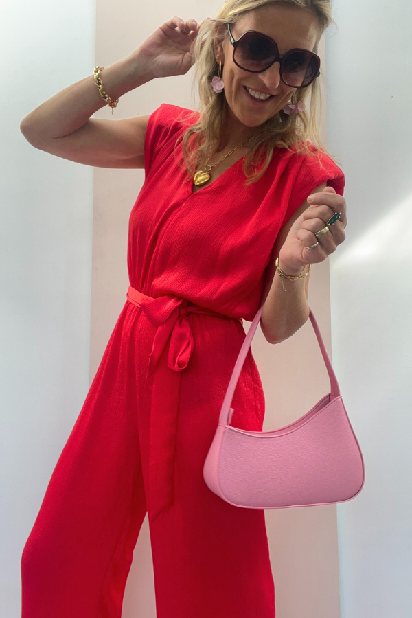 Taylor S25C15311 Jumpsuit Geranium