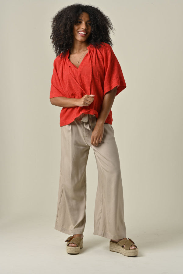 Alessandro TW1777 Blouse Red