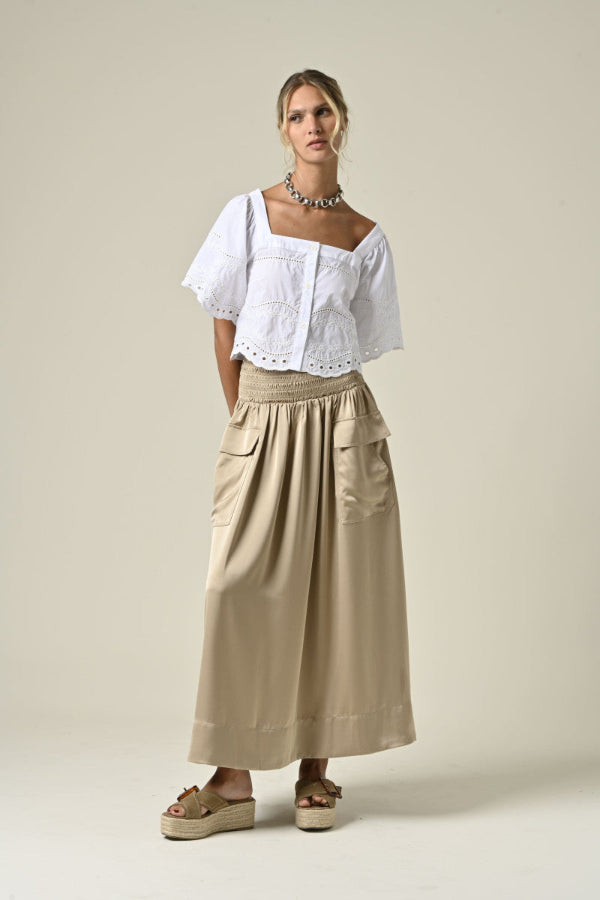 Carmina TW1782 Top Blanc