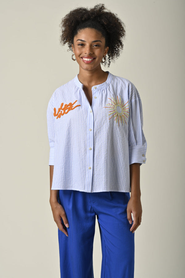 Simone TW1773 Blouse Blue