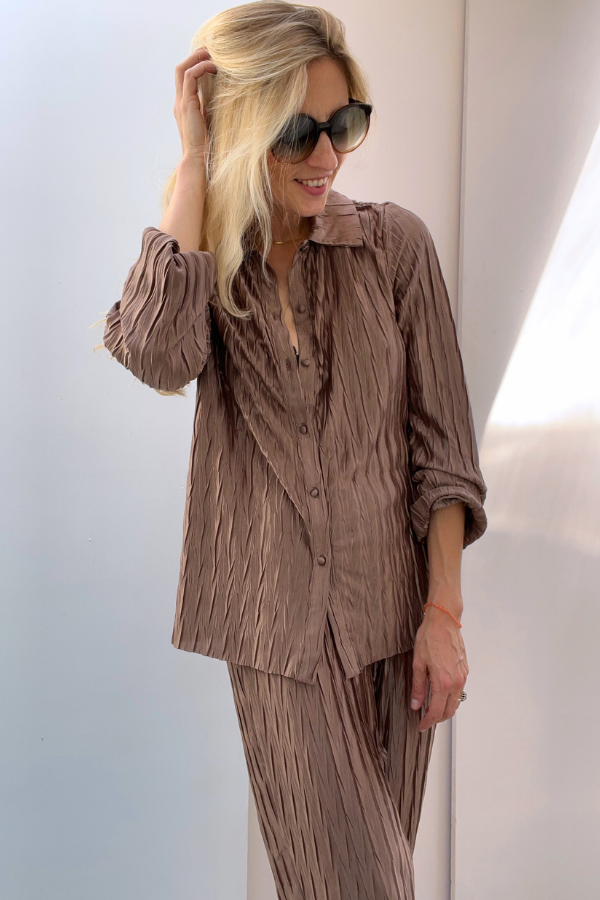Vimirra 14087632 Blouse Brown Lentil