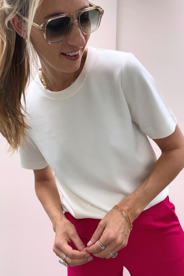 Vincent 30106201 Tshirt Whisper White