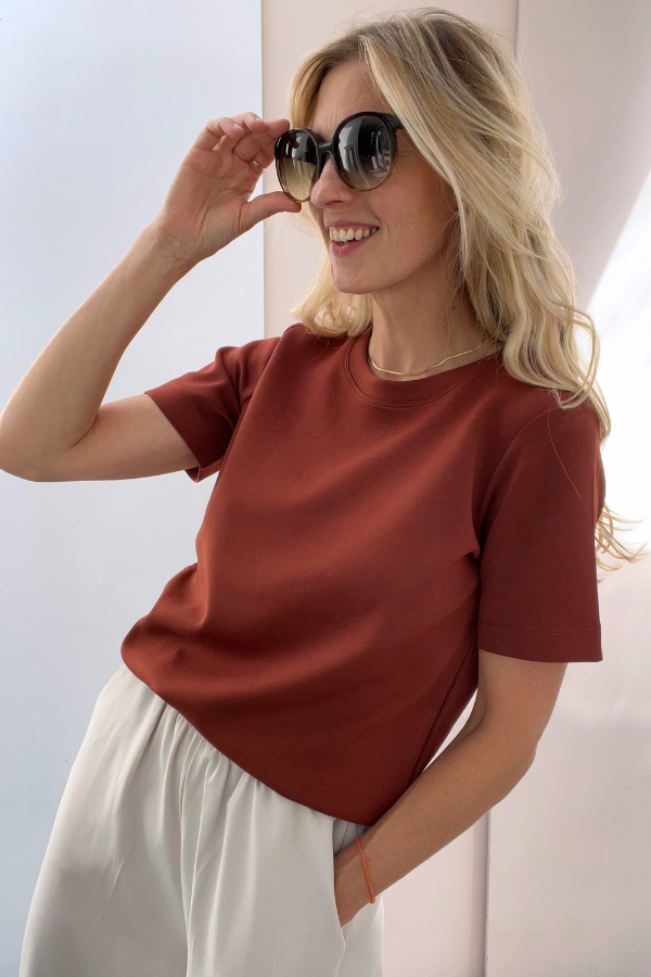 Vincent 30106201 Tshirt Cherry Mahogany