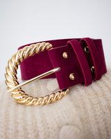 Glaudia Belt Burgundy
