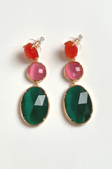 Amaya Earrings Multi Green