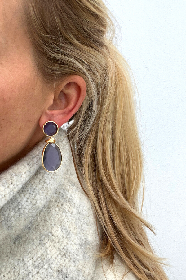 Cato Earrings Purple