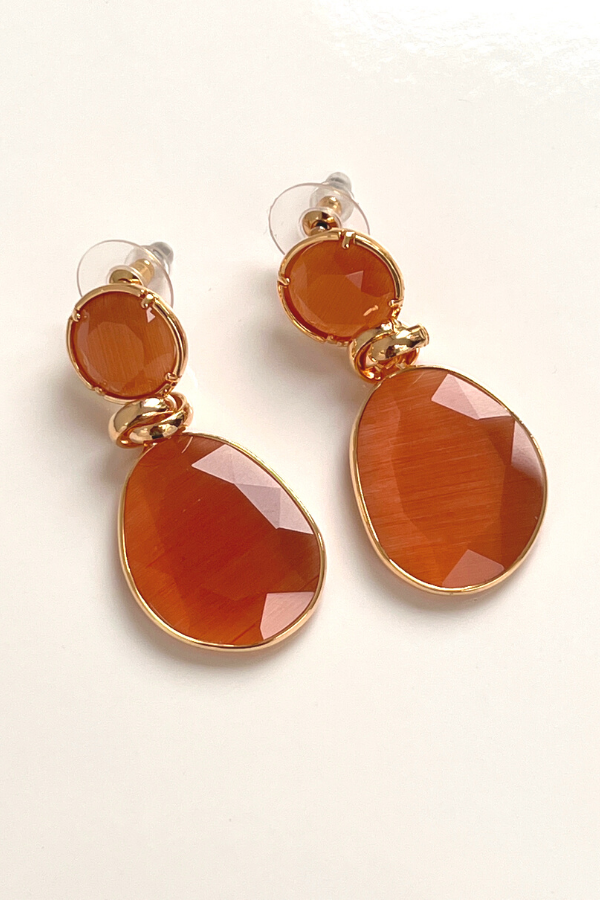 Cato Earrings Orange