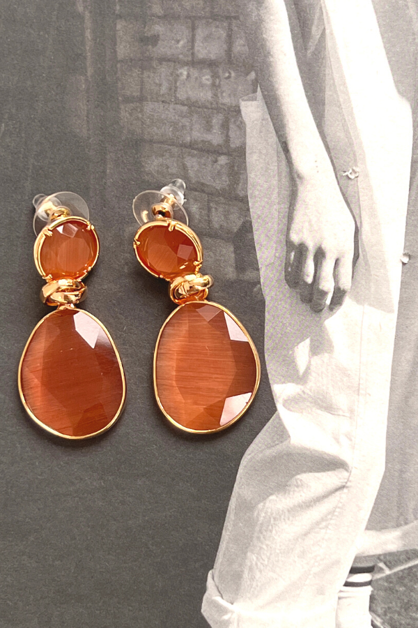 Cato Earrings Orange