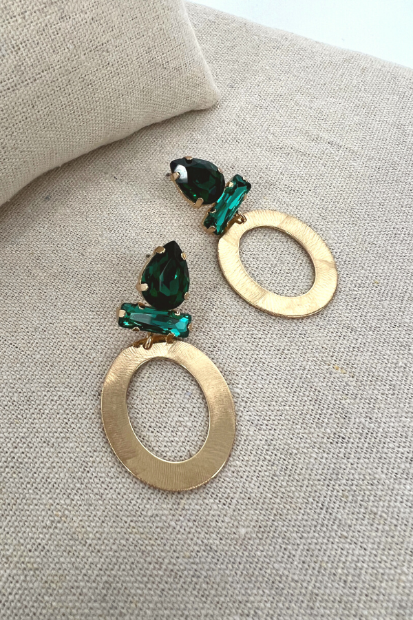 Clapy Earrings Green