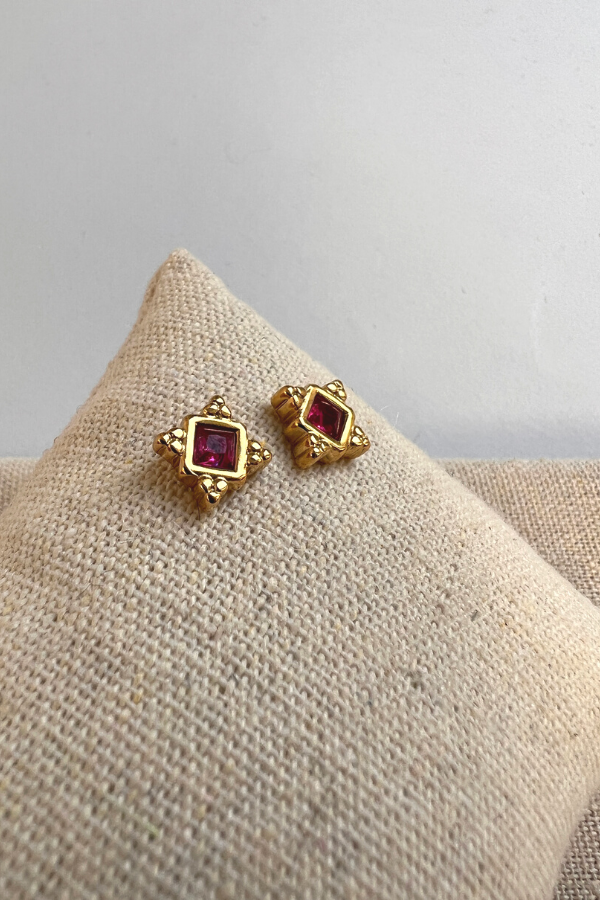 Persis Earrings Red