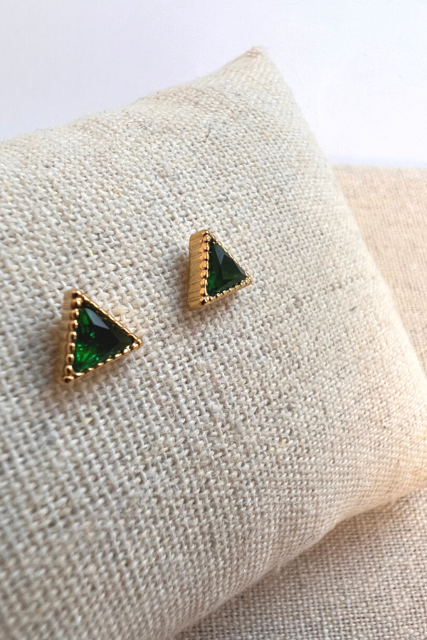 Portia Earrings Green