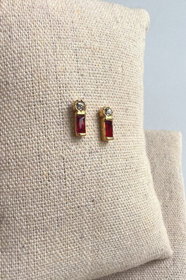 Pam Earrings Red