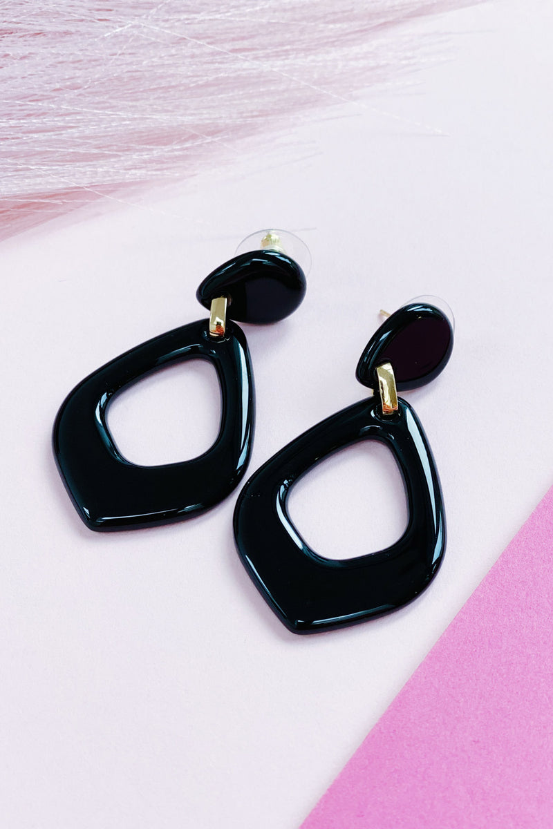 Agal Earrings Black