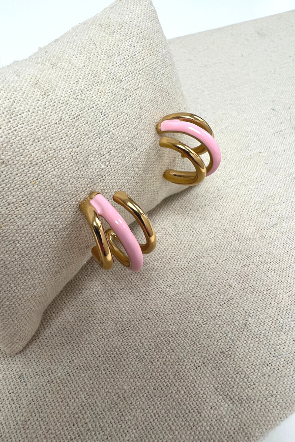 Judy ER0034 Earrings Pink