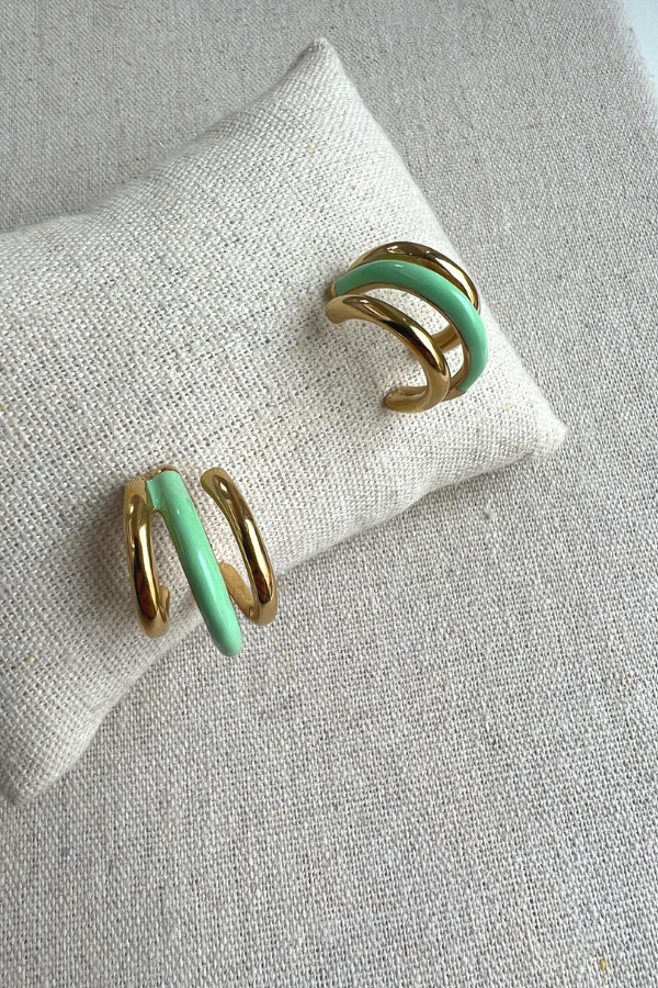 Judy ER0034 Earrings Green