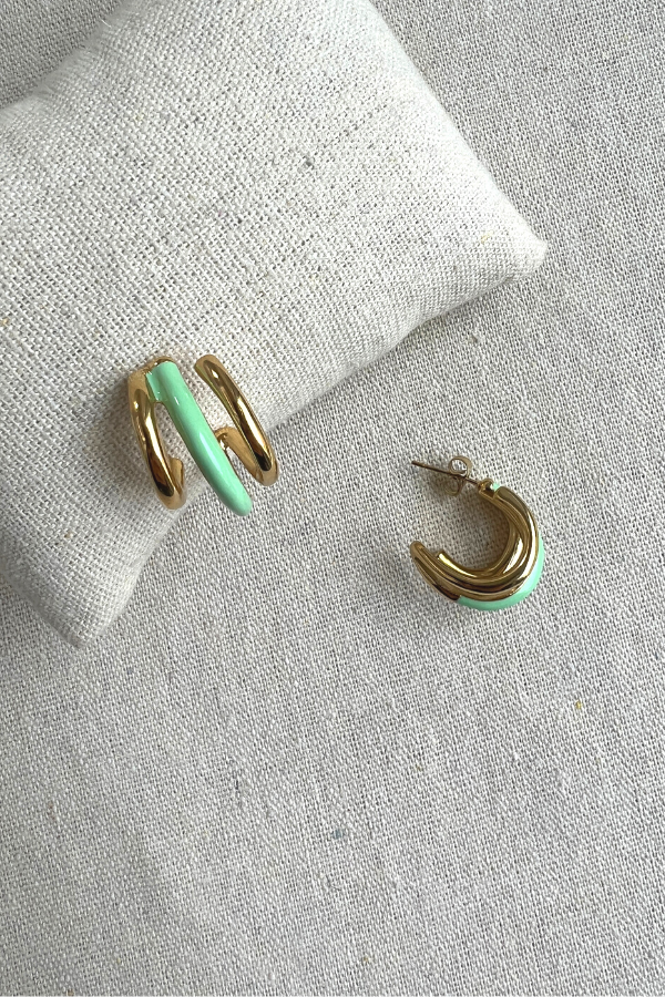 Judy ER0034 Earrings Green
